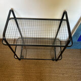 Serving with vintage metal and glass wheels