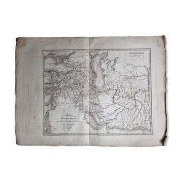 Map of the Parthian Empire from the Atlas of the History of the Emperors of 1819, 48 x 34 cm