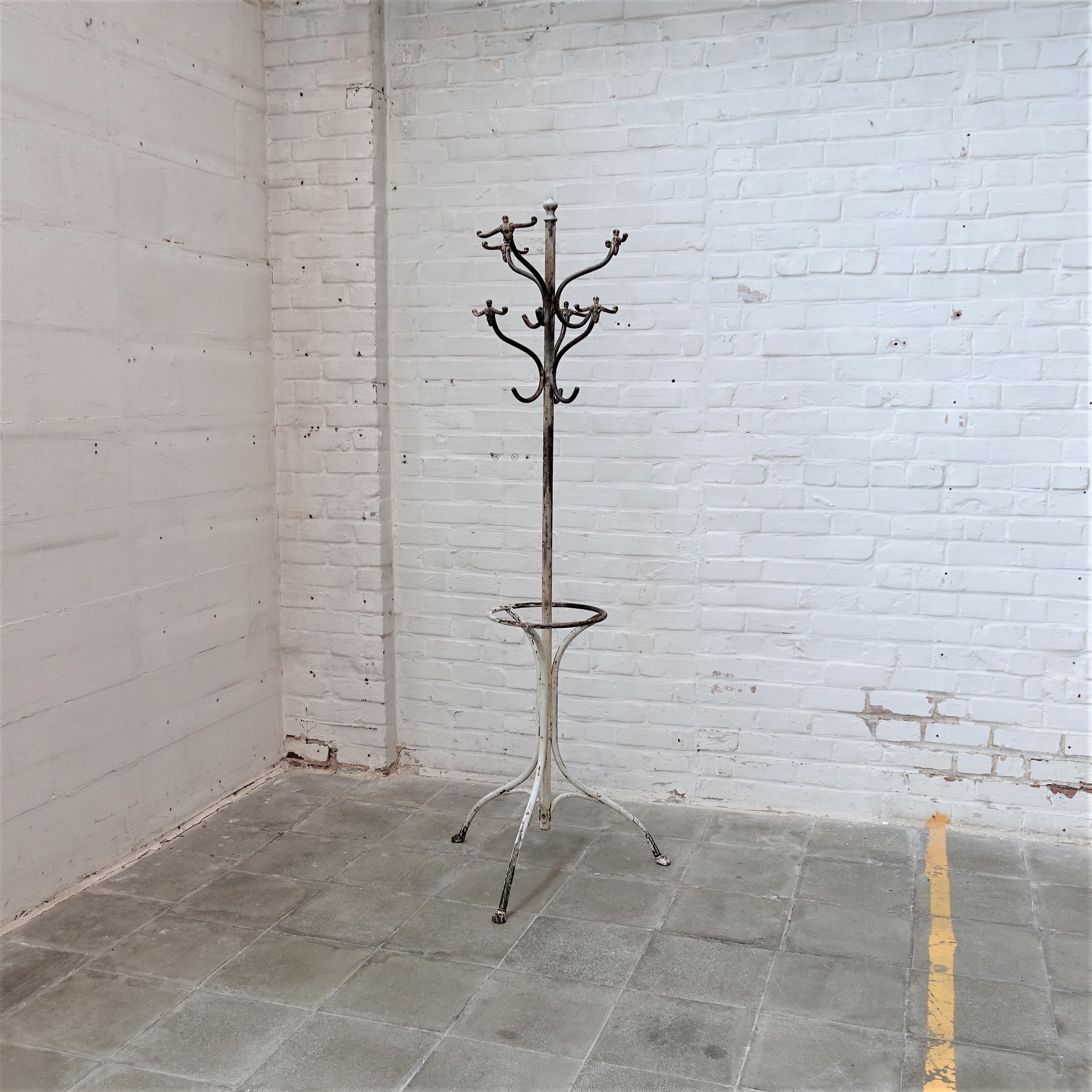 Vintage industrial coatrack