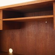 Teak secretary, Danish design, 1960s, Arne Wahl Iversen, Vinde Møbelfabrik