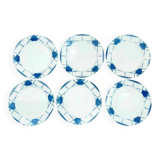 6 Digoin dessert plates