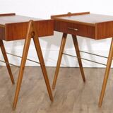 Pair of vintage Scandinavian teak bedside tables