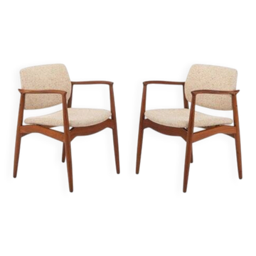 Captains chairs by Erik Buch for Ørum Møbler, Denmark, 1960s, set of 2