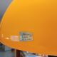 Suspension vintage opaline orange " viro "