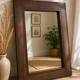 Solid wood mirror