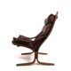 Fauteuil en cuir Westnofa Siesta par Ingmar Relling, 1960