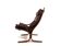 Fauteuil en cuir Westnofa Siesta par Ingmar Relling, 1960