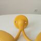 Vintage double coat rack in solid brass