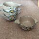 4 glazed terracotta bowls