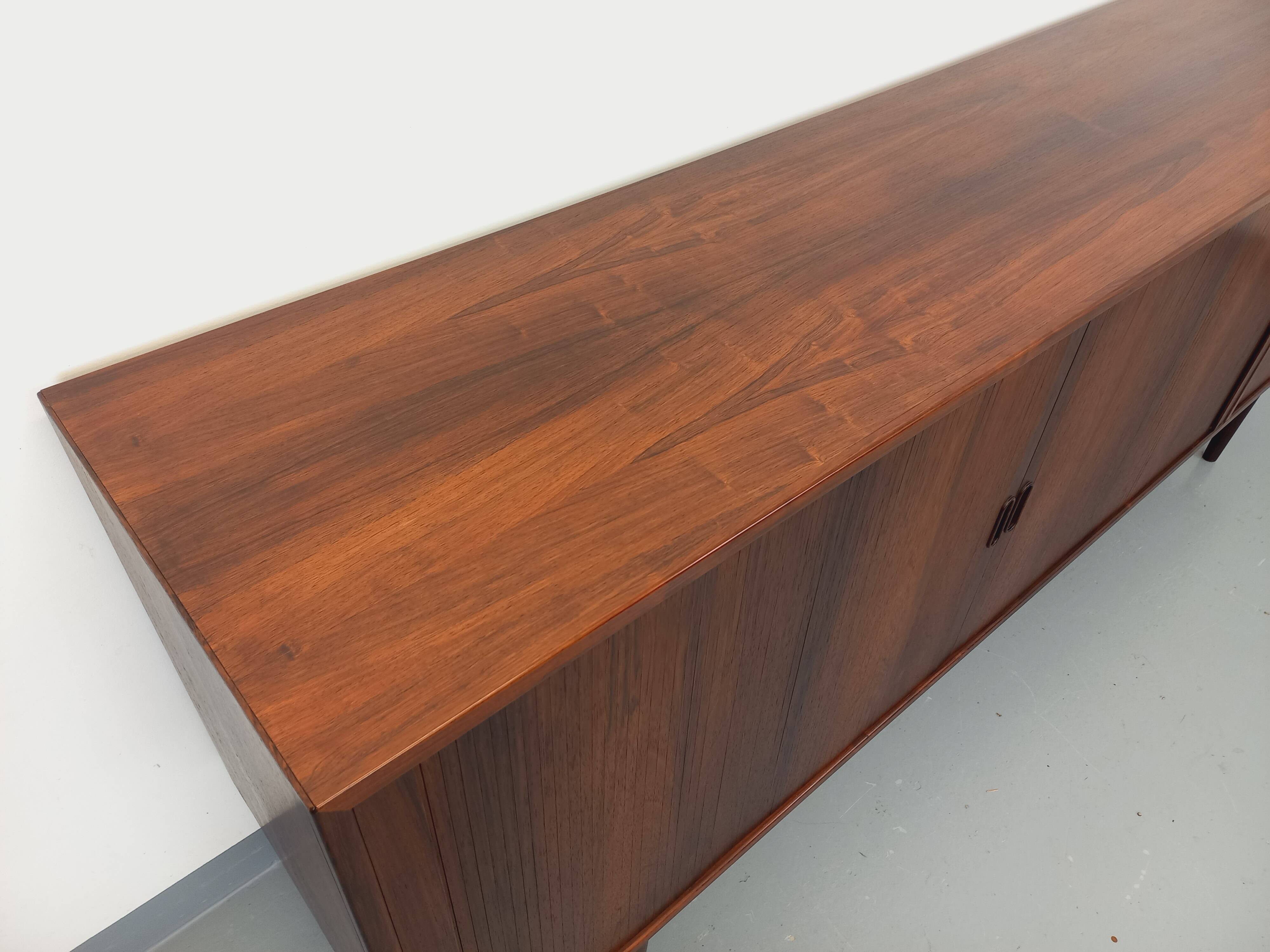 Vintage Scandinavian enfilade by Danish designer Arne Vodder in rosewood.