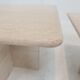 Set of 3 italian travertine coffee or side tables, 1980s