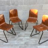 Set of 4 chairs Galvanitas S23 oak