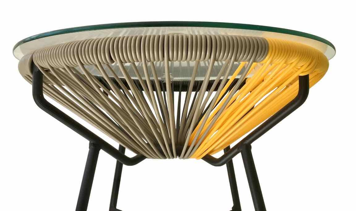 Scoubidou designer coffee table