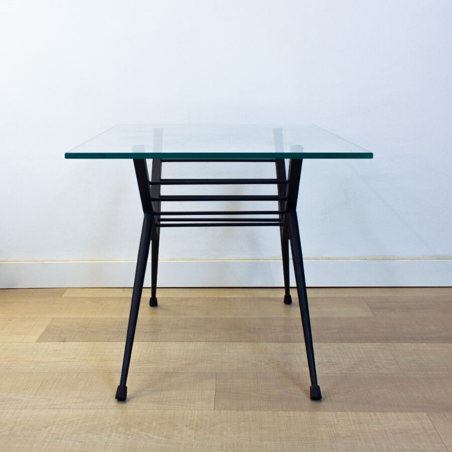 Metal and Glass Coffee Table, Spain, 1970's