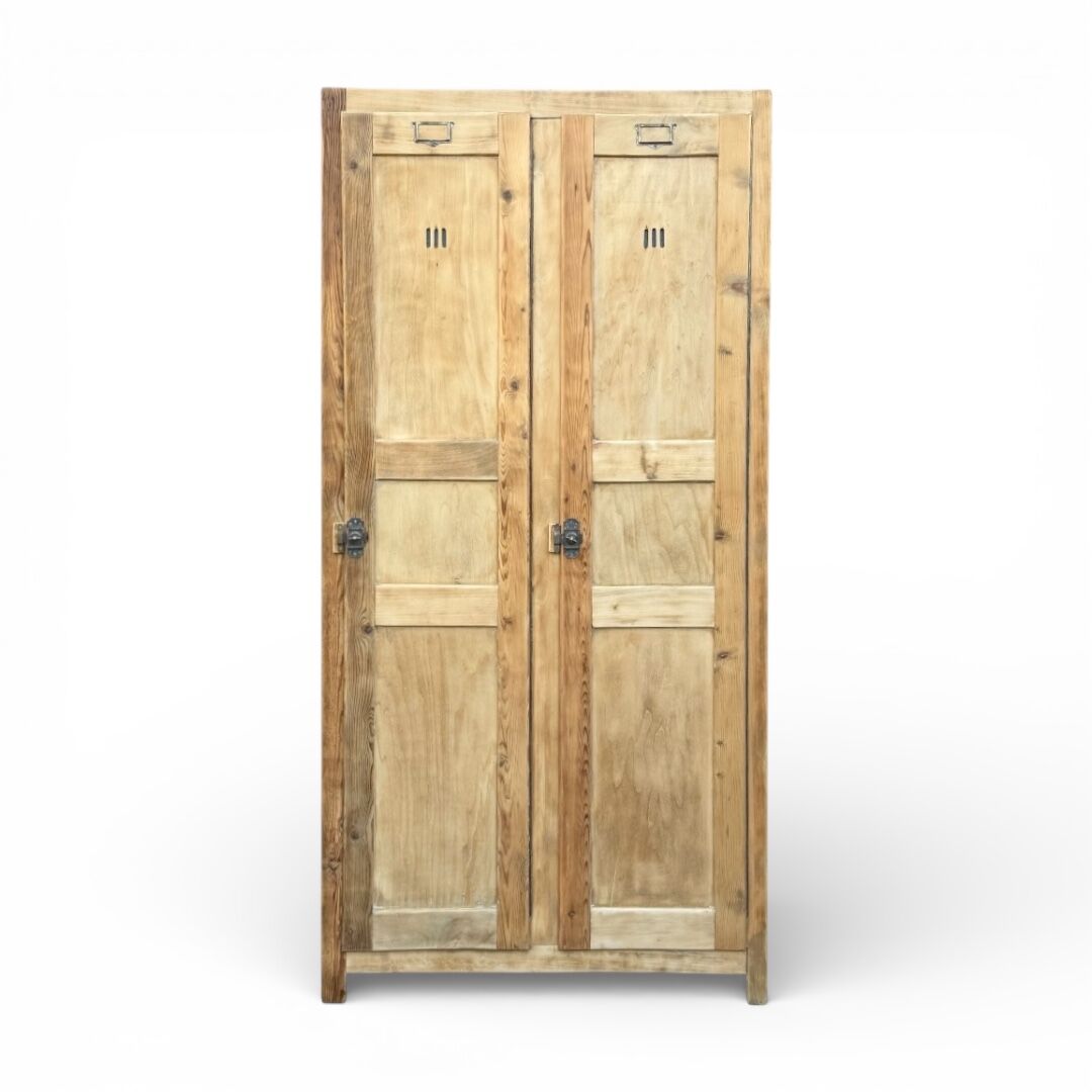 Vintage wooden wardrobe from 1940.