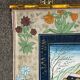 Large Persian painting on silk - large decorative hanging - scene of