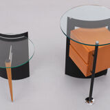 Set leolux side tables post modern, 1980s