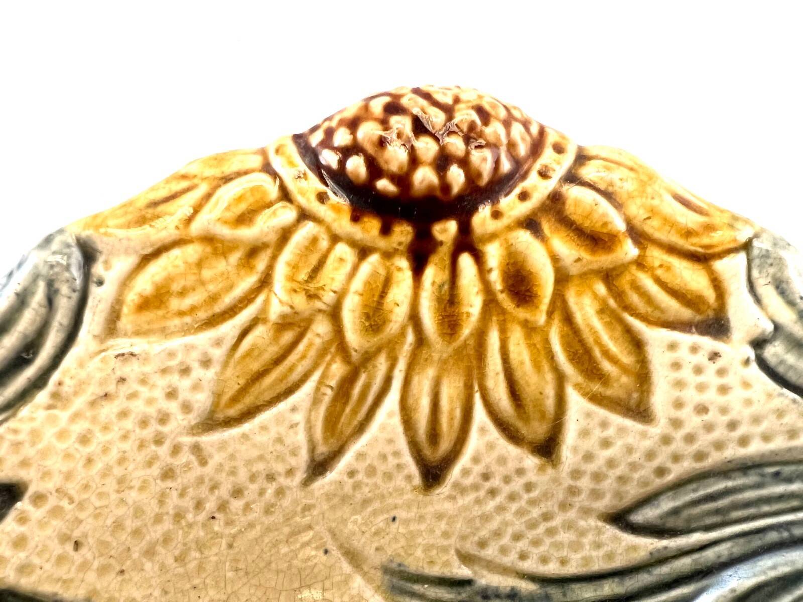 Antique asparagus dish in slip – Wasmuël, Belgium – circa 1880