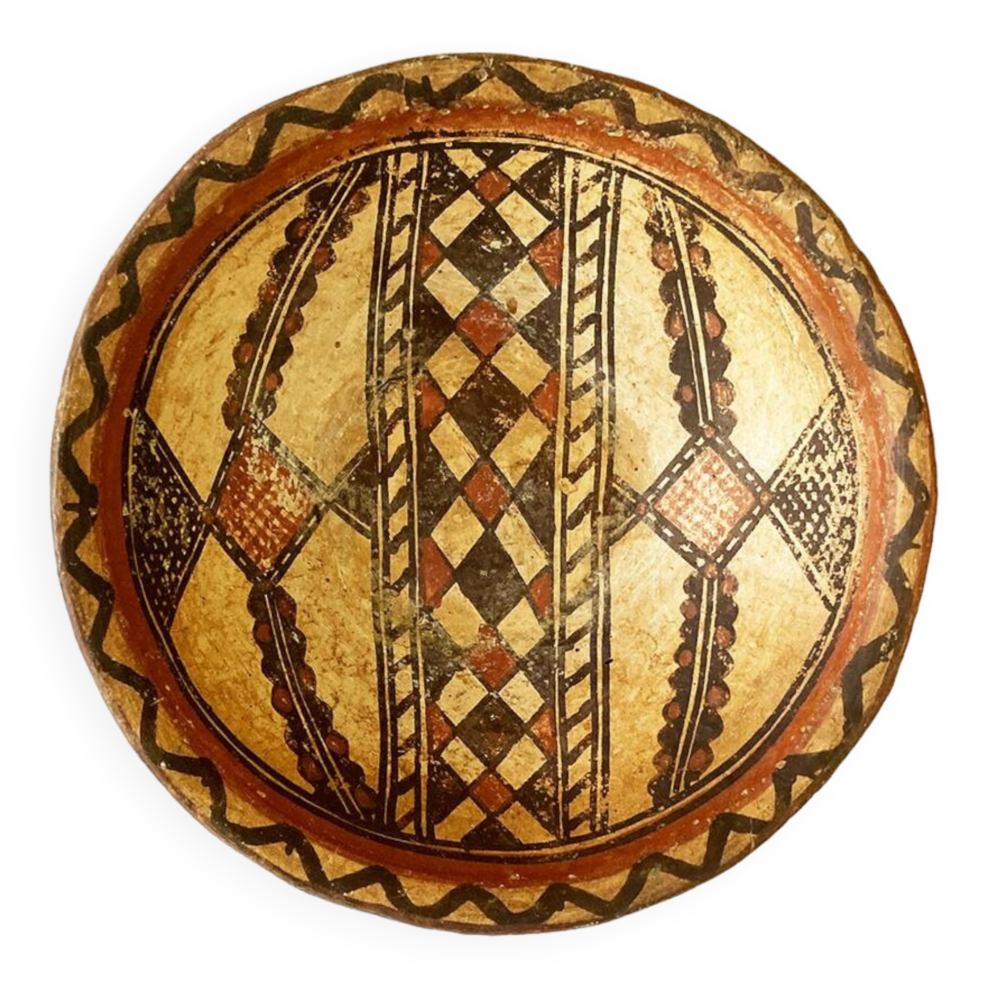 Old Berber terracotta dish
