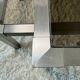 70s design brushed steel coffee table and nesting tables