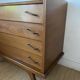 Commode vintage scandinave pieds compas