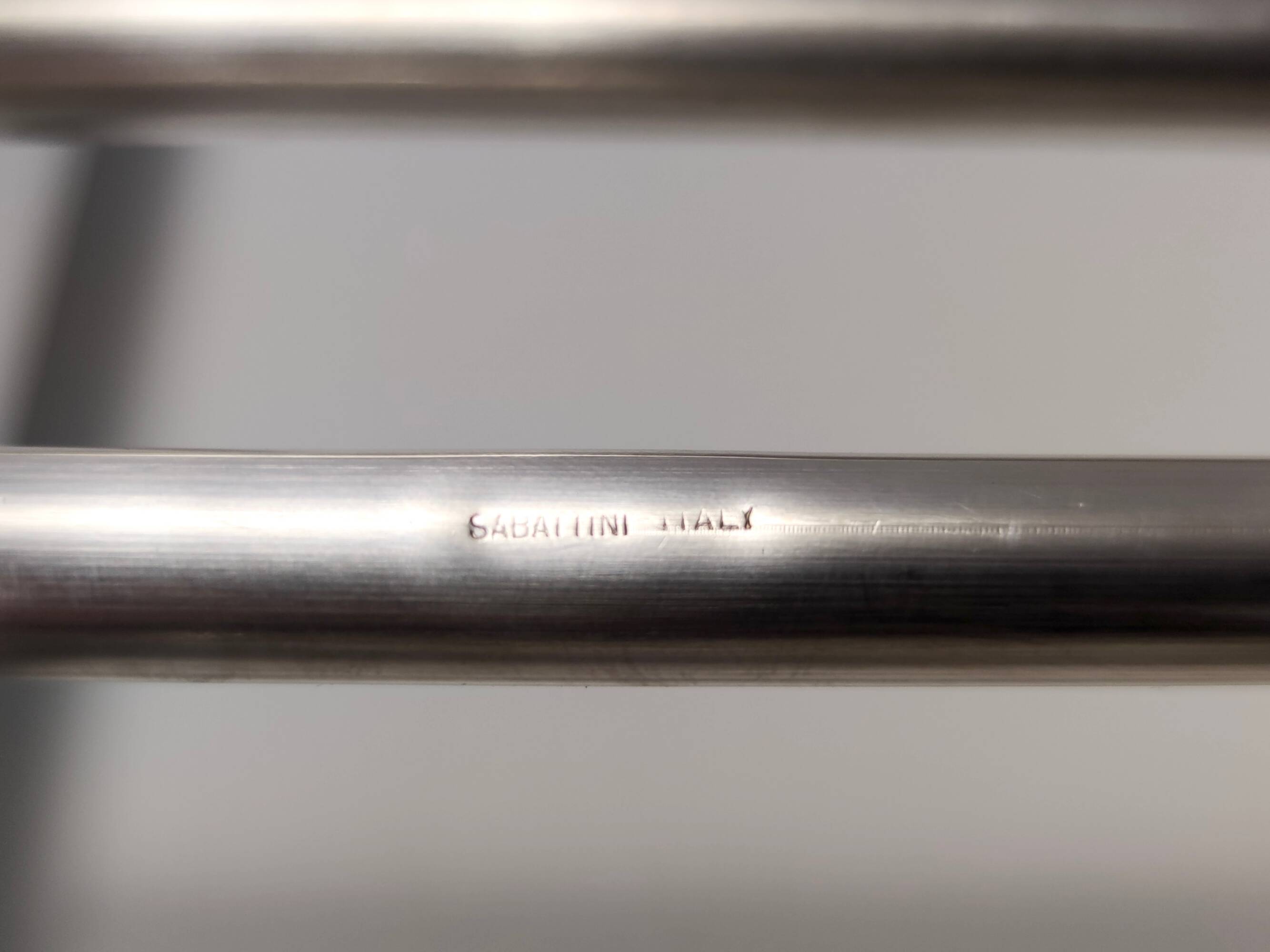 Postmodern Sabattini Sheffield Plated Metal and Ceramic Serving Plate, Italy