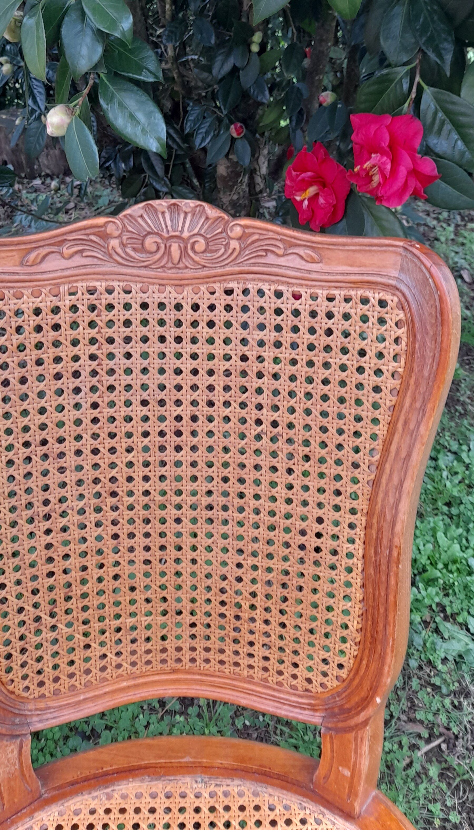 4 chairs channes Louis XV style 50s