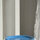 Set of 2 sky blue plates, one slotted