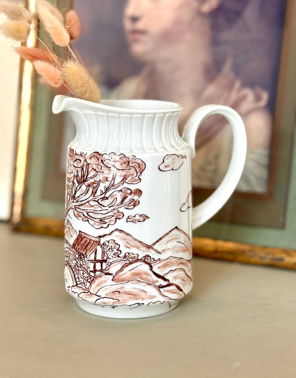 Vintage porcelain jug Bavaria Mitterteich