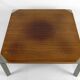 Walnut and aluminum coffee table, by Osvaldo Borsani for Tecno, Italy, Circa 1970