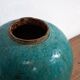 Vase ancien vert turquoise émaillé (c.1820) #30