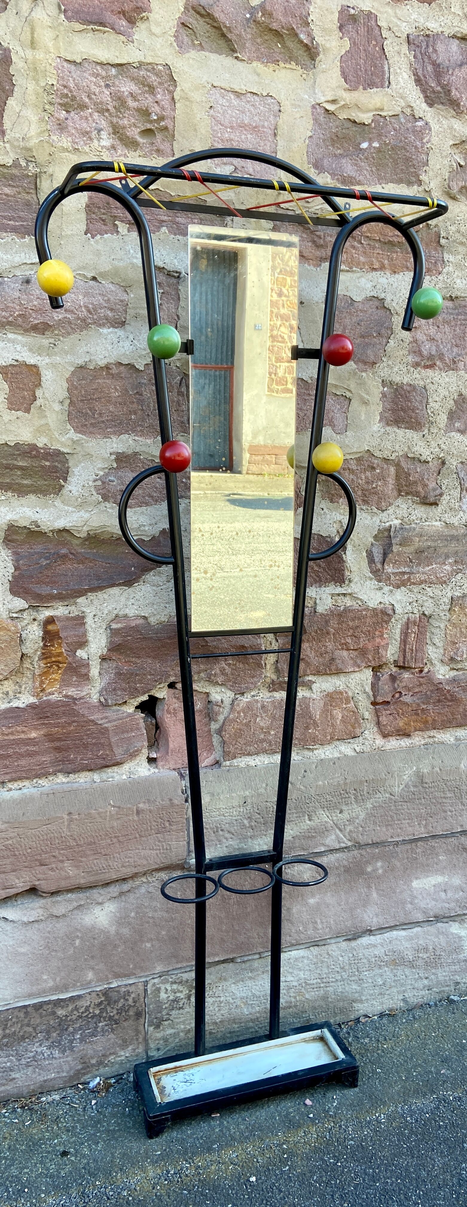 Porte-manteaux sur pied vintage perroquet vestiaire