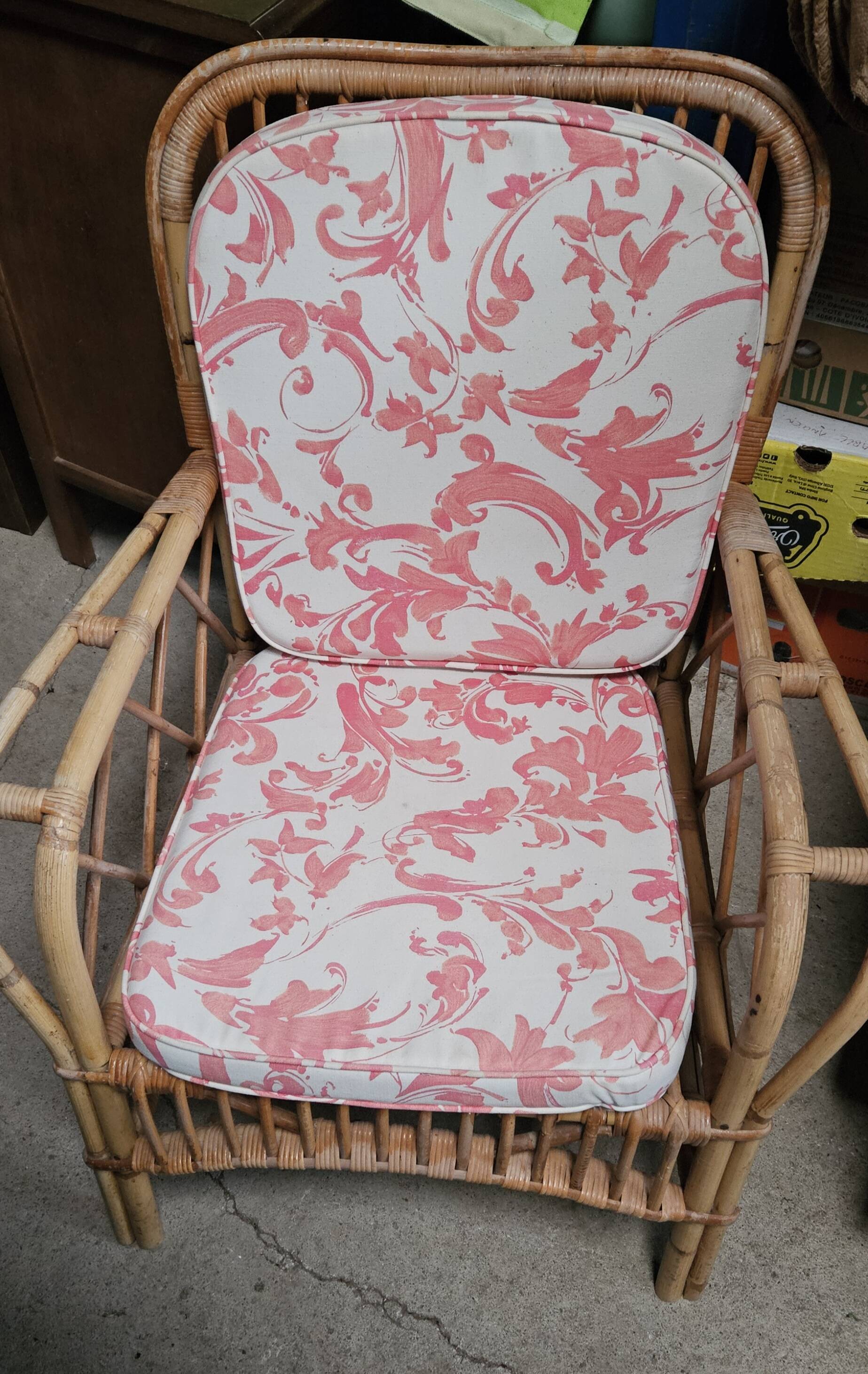 Vintage rattan garden furniture