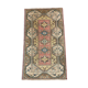Old Turkish Milas Rug 212x122 cm old vintage carpet Ushak Region Pink Beige Blue