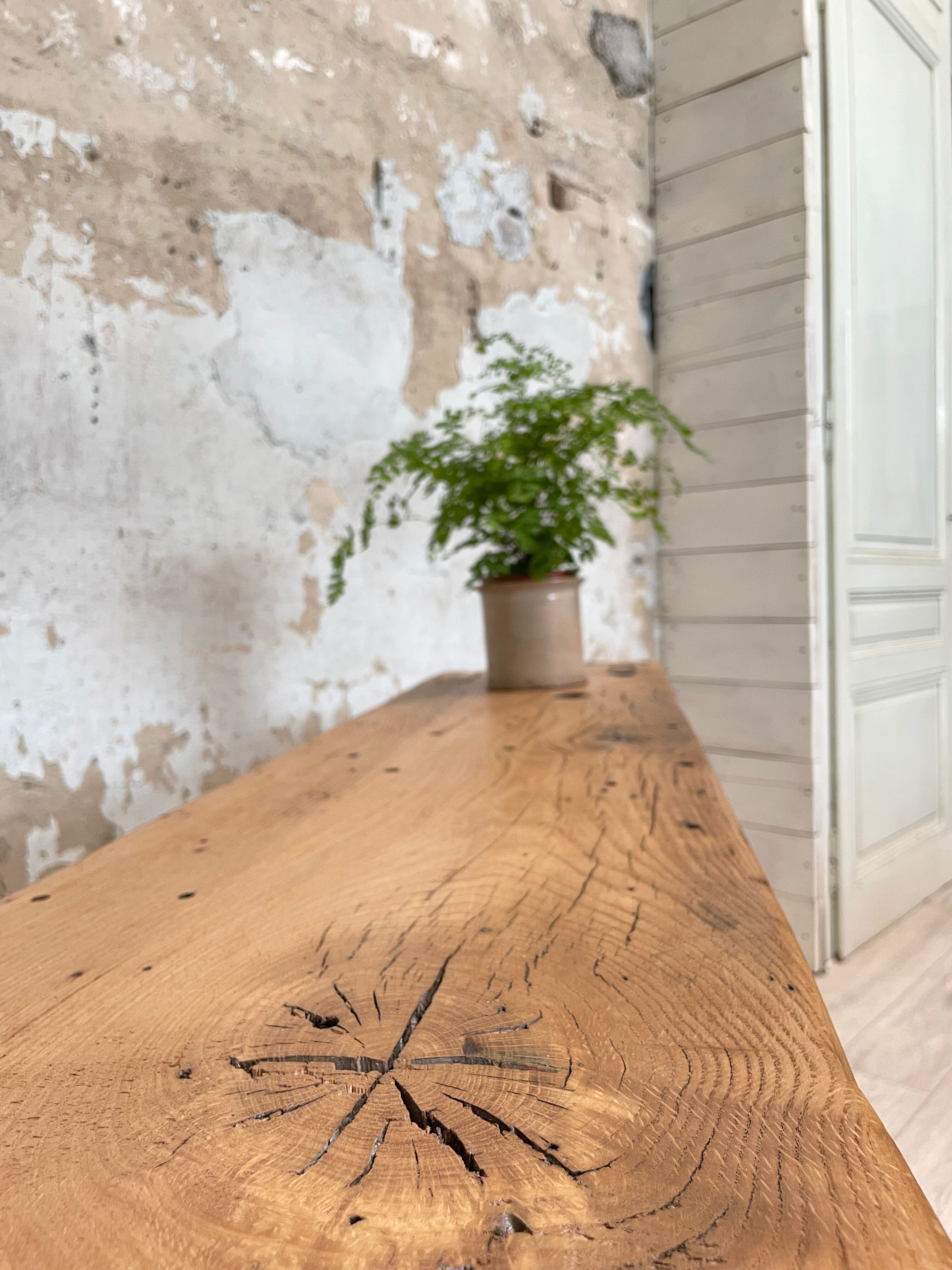 Workshop workbench in solid oak