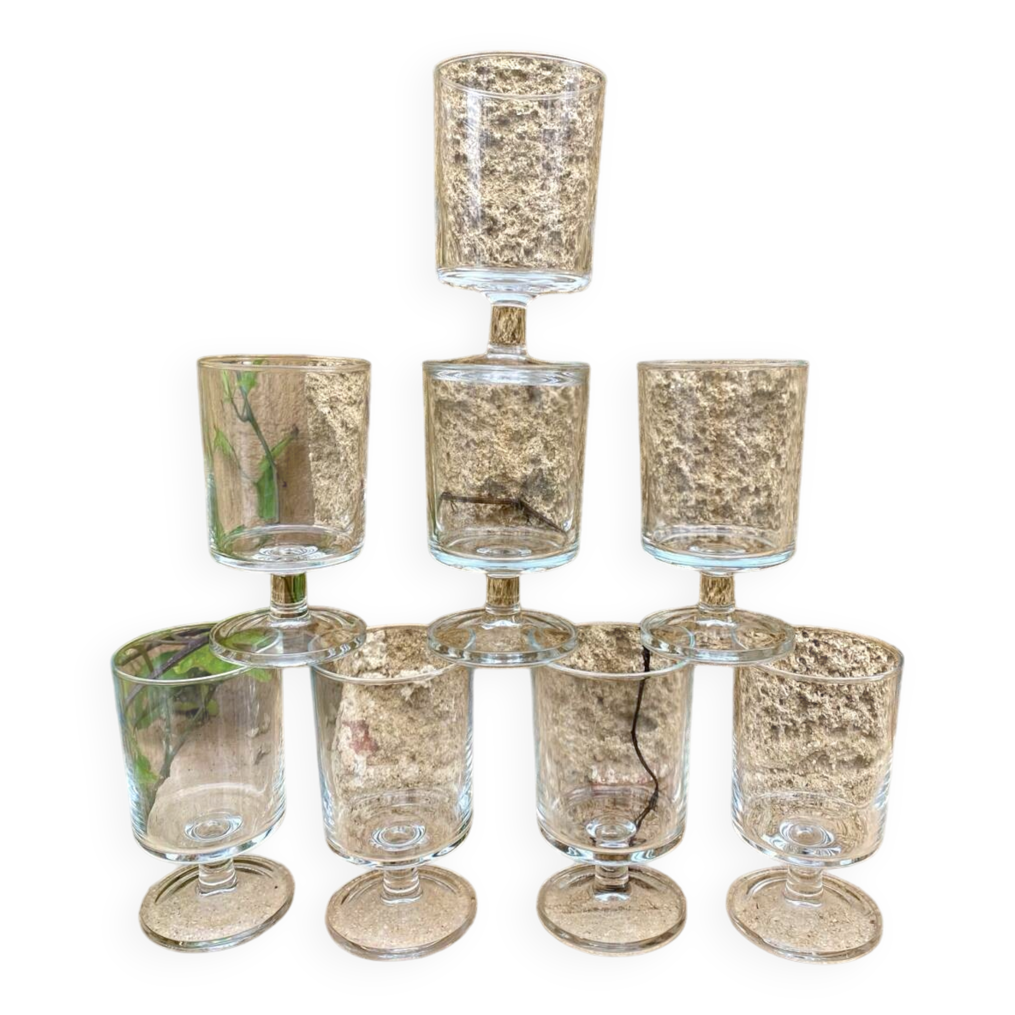 Vintage Luminarc Stemmed Glasses