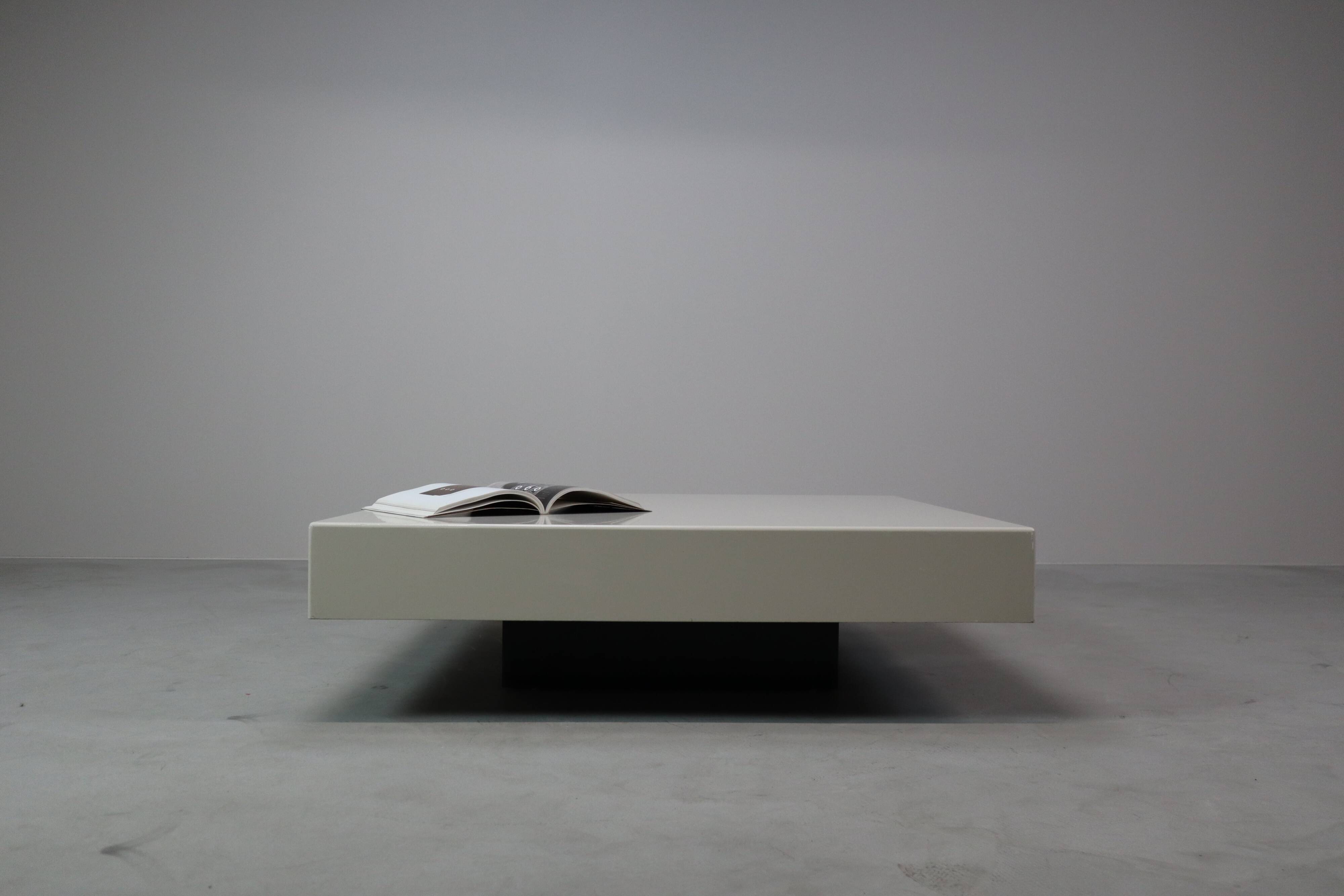 Sleek vintage minimalist coffee table