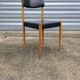 Scandinavian chair in teak and skai 1960