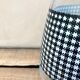 Vintage checkered black and white carafe