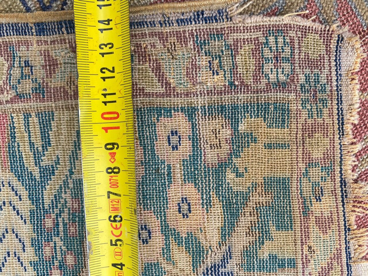 Old Turkish carpet Cesareh handmade 114x176 cm