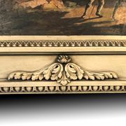 Louis XVI style trumeau in 19th century lacquered wood 196x172cm