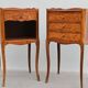 Pair of Louis XV style bedside tables by Haentges Frères.