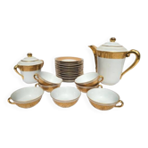 Limoges gold-gilded porcelain service, 20th century