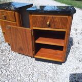 Pair of Art Deco style bedside tables