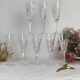 9 cut crystal flutes French