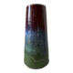 Vase tube en céramique flammé vintage 1970 signé