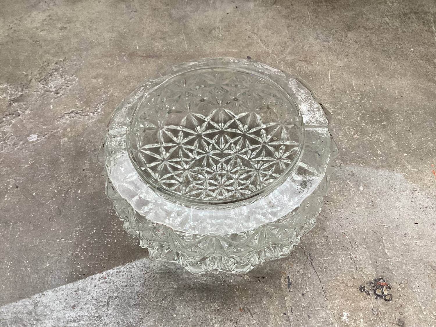 Vintage glass ceiling light