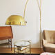 Mid-Century Modern brass BOCA arc lamp by Florian Schulz