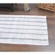 Vintage Turkish Hand-Knotted Wool Cotton White Kilim Runner Rug 76x239