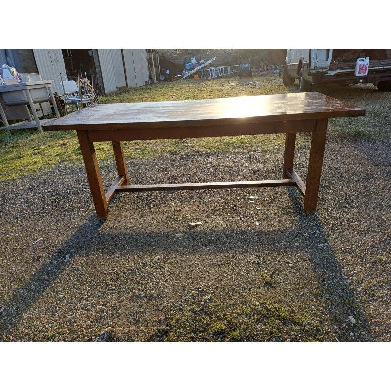 Country farmhouse table in oak